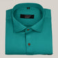 Cotton Tanmay Greenish Color Formal Shirt for Men's