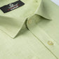 Light Green COLOR LINEN COTTON SHIRT FOR MEN