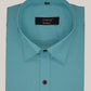Cotton Tanmay Satin Sky Blue Color Full Sleeves Formal Shirt for Men's