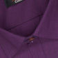 Cotton Tanmay Satin Dark Purple Color Full Sleeves Formal Shirt for Men's