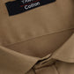 Cotton Tanmay Light Brown Color Formal Shirt for Men's