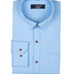 Cotton Tanmay Sky Blue Color Mercerised Cotton Shirt For Men's