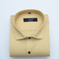 Light Yellow Color Mercerised Cotton Shirt For Men's
