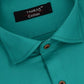Cotton Tanmay Greenish Color Formal Shirt for Men's