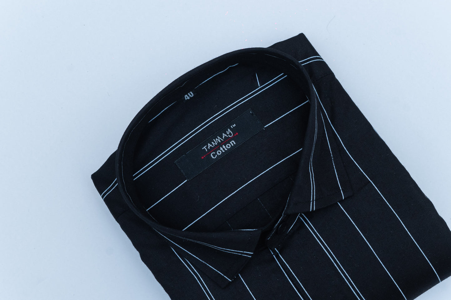 Black Color 100% Lining Shirt For Men's
