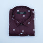 Maroon Color Printed Shirt For Men's