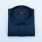 Navy Blue Color Mercerised Cotton Shirt For Men's