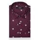 Maroon Color Printed Shirt For Men's