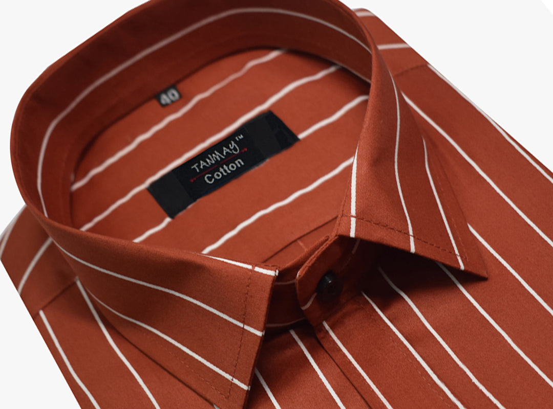 Copper Color 100% Lining Shirt For Men's